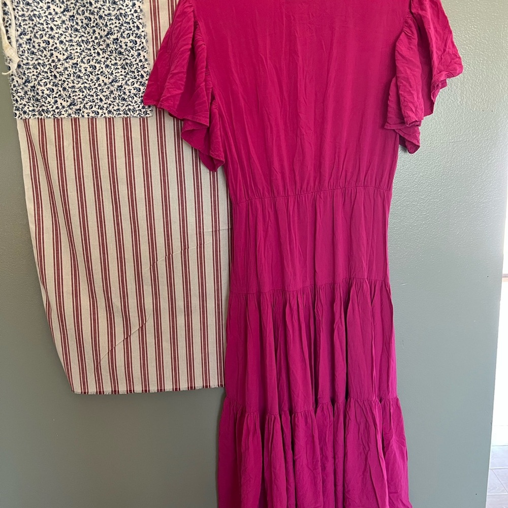 Petal & Pup Pink Midi Dress - Picture 4 of 5